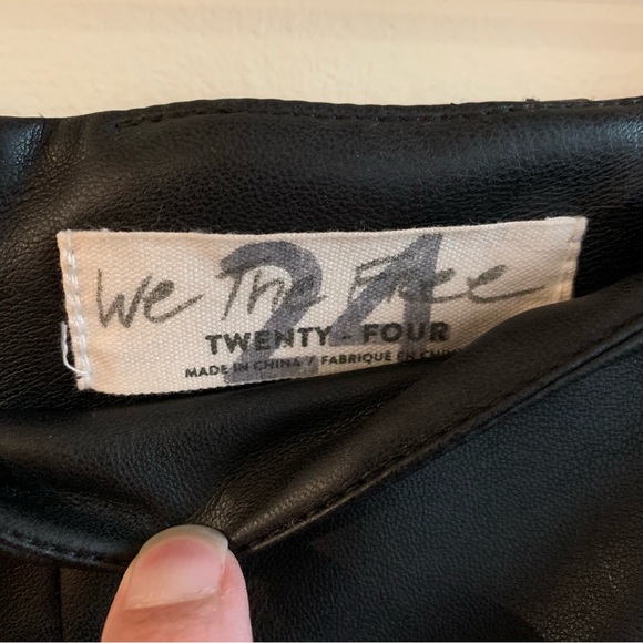 free people Real Deal Vegan Leather Pants . - Picture 7 of 8